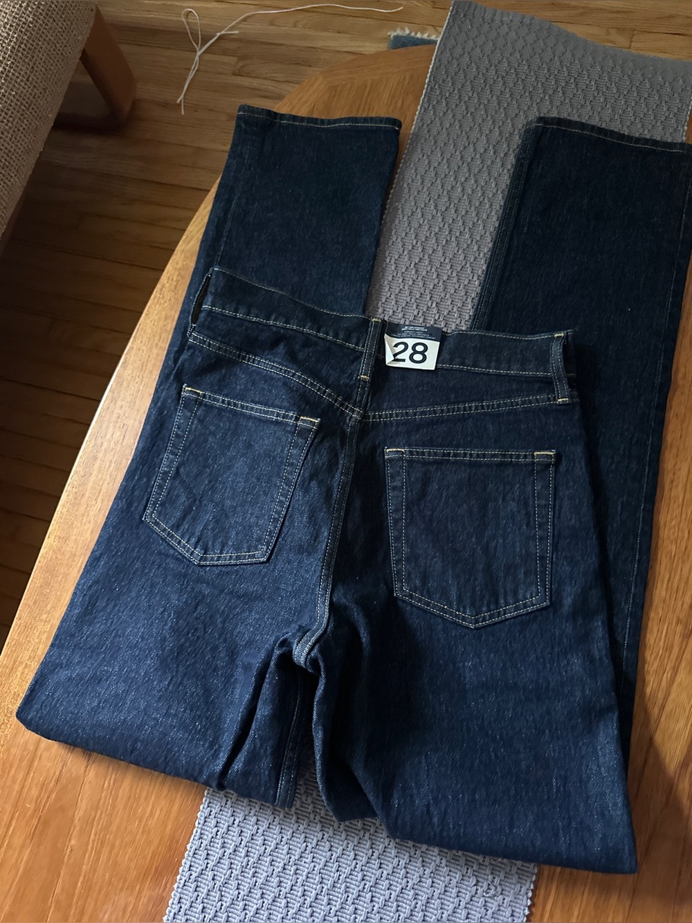 GAP Sky High Straight Jeans Dark Wash Size 28 NWT